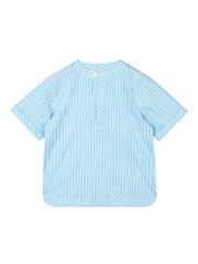 Budding Bees Boys Blue Striped Casual Shirt