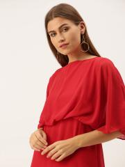 AND Women Red Solid Maxi Dress