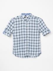 Fame Forever by Lifestyle Boys Blue Checked Casual Shirt