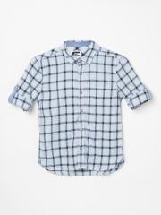 Fame Forever by Lifestyle Boys Blue Checked Casual Shirt