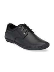 Mactree Men Black Derby Formal Shoes