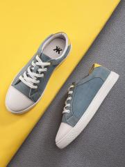 Kook N Keech Women Blue Solid Sneakers