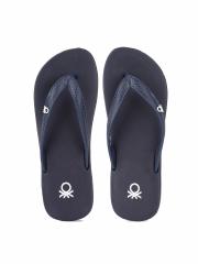 United Colors of Benetton Women Navy Blue Flip Flops