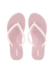 United Colors of Benetton Women Pink & White Flip Flops