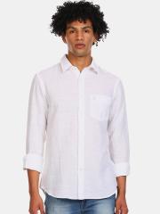 U S Polo Assn Men White Casual Shirt