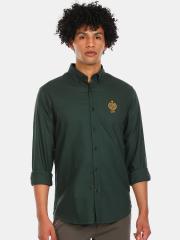 U S Polo Assn Men Green Casual Shirt