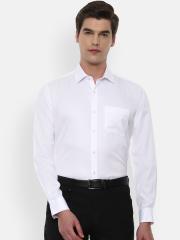 Van Heusen Men White Solid Formal Shirt