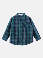 Beebay Boys Blue Checked Casual Shirt