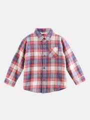 Beebay Boys Blue Checked Casual Shirt