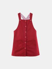 Beebay Girls Maroon Pinafore Dress