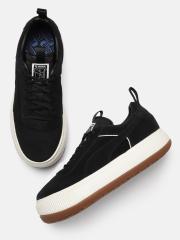 PUMA x PUMA Women Black Suede Mayu Sneakers