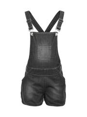 naughty ninos Girls Black Denim Dungarees