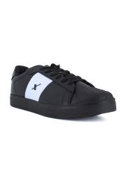 Sparx Men Black Solid Sneakers