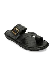 San Frissco Men Black Comfort Sandals