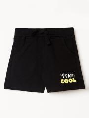 Juniors by Lifestyle Boys Black Regular Shorts