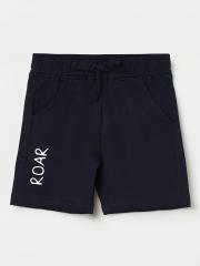 Juniors by Lifestyle Boys Navy Blue Regular Shorts