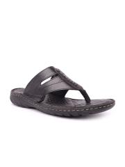 Buckaroo Men Black Leather Comfort Sandals