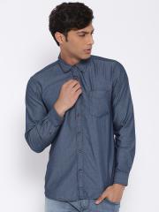 Wrangler Men Blue Casual Shirt