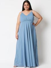 20dresses 20Dress Blue Georgette Maxi Dresses