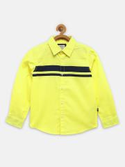 Pepe Jeans Boys Yellow Opaque Casual Shirt