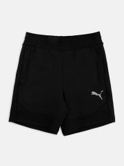 Puma Boys Black Solid Regular Shorts