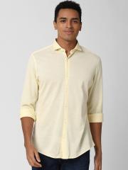 Peter England Men Yellow Opaque Casual Shirt