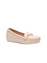 Flat n Heels Women Beige Loafers