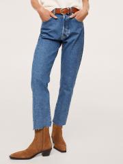 MANGO Women Blue High-Rise Jeans