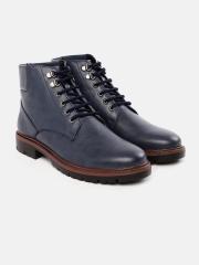 Roadster Men Navy Blue Flat Boots