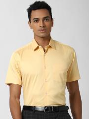 Peter England Men Yellow Opaque Casual Shirt