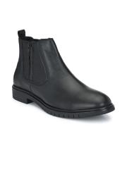 Delize Men Black Flat Boots