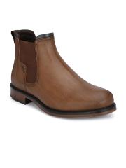 Delize Men Tan Flat Boots