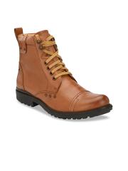 Delize Men Tan Flat Boots