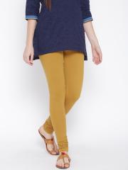 W Mustard Yellow Churidar Leggings