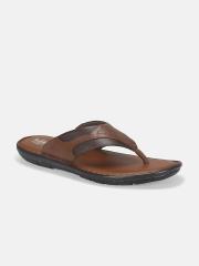 Roadster Men Tan Leather Comfort Sandals