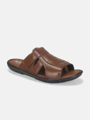 Roadster Men Tan Leather Comfort Sandals