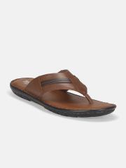 Roadster Men Tan Leather Comfort Sandals