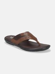 Roadster Men Tan Leather Comfort Sandals