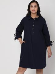 Vero Moda Women Blue Shirt Dress