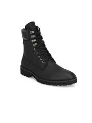 Delize Men Black Flat Boots