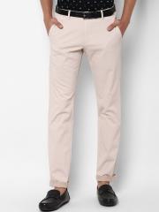 Allen Solly Men Beige Slim Fit Chinos Trousers