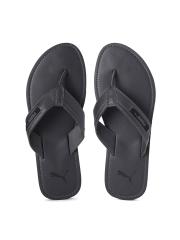 Puma Men Grey Solid Thong Flip Flops