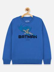 Kids Ville Boys Blue Batman Printed Sweatshirt