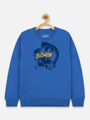 Kids Ville Boys Blue Batman Printed Sweatshirt