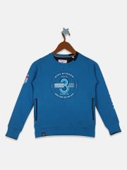 Monte Carlo Boys Blue Printed Sweatshirt