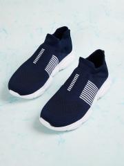 Fame Forever by Lifestyle Girls Blue Woven Design Slip-On Sneakers