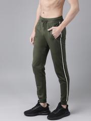 The Roadster Lifestyle Co Men Olive Solid Joggers