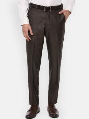 Van Heusen Men Brown Formal Trousers