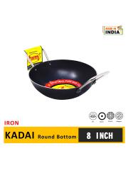 TRM Unisex Black Kadhai Cookware