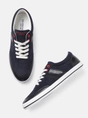 U S Polo Assn Men Navy Blue PU Sneakers